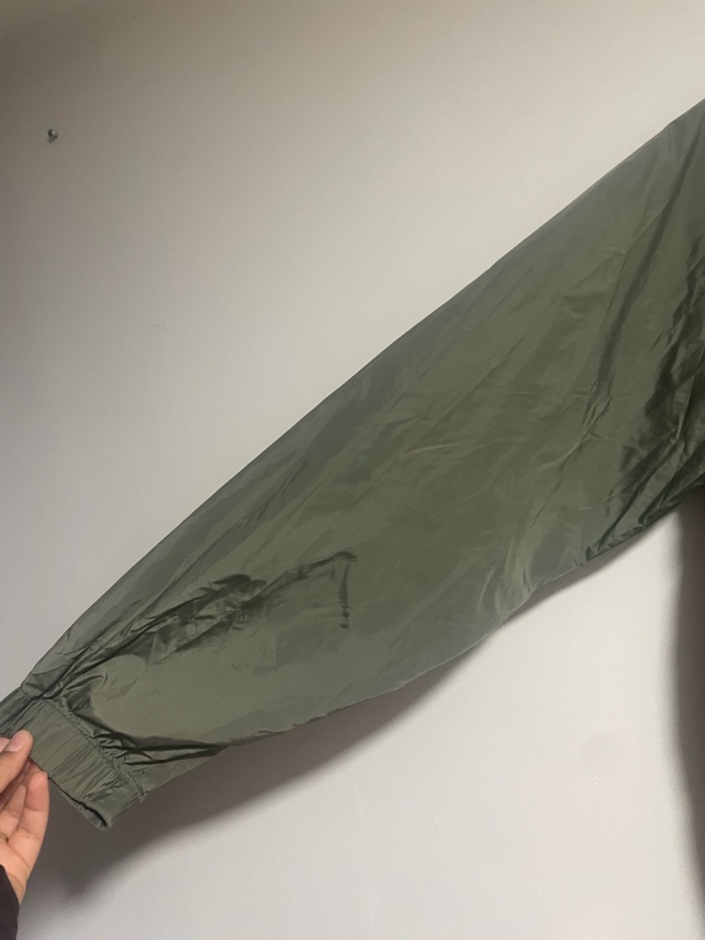 Diesel Parachute Tech Hooded Windbreaker Jacket Olive Green Size L - Picture 11 of 16